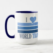 World Travel tasse - choisissez style et couleur (Gauche)