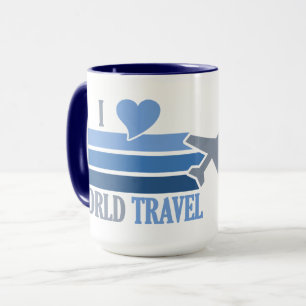 World Travel tasse - choisissez style et couleur
