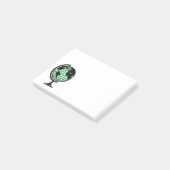 World Travel  Wereldbol Post-it® Notes (Schuin)