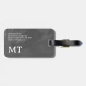 World Traveler Grayish Map Name Bagagelabel (Achterkant horizontaal)