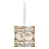 World Traveler  Map Kubus Ornament (Rechts)