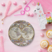 World Traveler  Map Papieren Bordje (Feest)