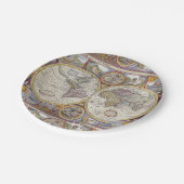 World Traveler  Map Papieren Bordje (Gekanteld)