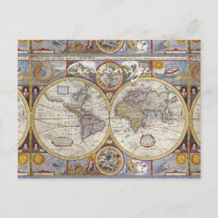 World Traveler Map Thunder_Cove Briefkaart