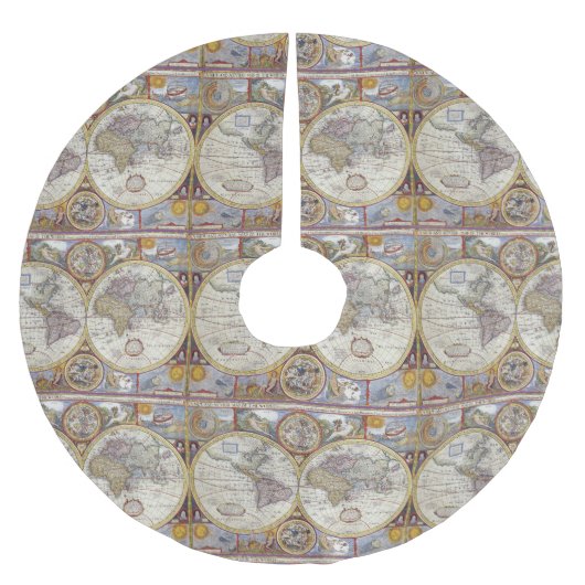 World Traveler Map Thunder_Cove Kerstboom Rok (Voorkant)