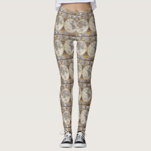 World Traveler Map Thunder_Cove Leggings