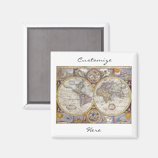 World Traveler  Map Thunder_Cove Magneet (Voorkant / Achterkant)