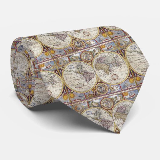 World Traveler  Map Thunder_Cove Stropdas (Opgerold)