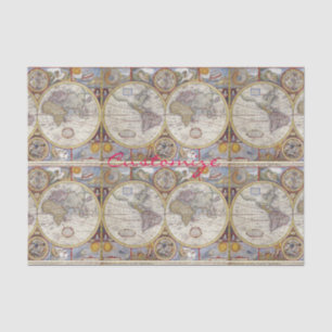 World Traveler  Map Thunder_Cove Tissuepapier
