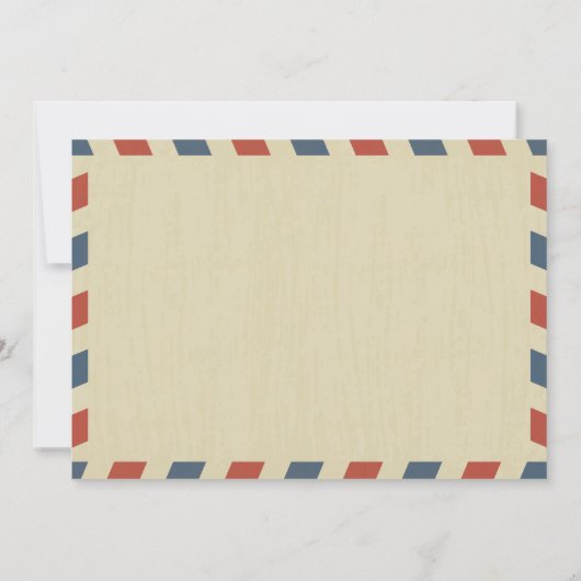 World Traveller Airmail | Vrijgezellenfeest Kaart (Achterkant)