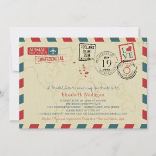 World Traveller Airmail   Vrijgezellenfeest Kaart