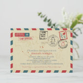 World Traveller Airmail | VRIJGEZELLENFEEST VAN FL Kaart (Staand voorkant)