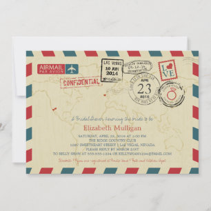 World Traveller Airmail   Vrijgezellenfeest van Ne Kaart