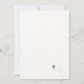 World Traveller Bruids Douche Uitnodiging (Achterkant)