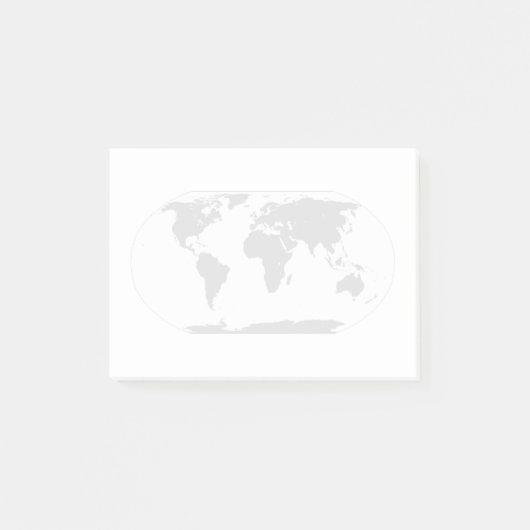 World Traveller Map Post-it® Notes (Voorkant)