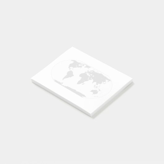World Traveller Map Post-it® Notes (Schuin)