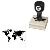 World Traveller Map Rubberstempel (Gestempeld)