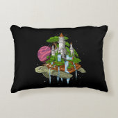 World Turtle Cosmic Tortoise Accent Kussen (Voorkant)