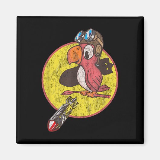 World War 2 Fighter Pilot Patch voor veteranen uit Magneet (Voorkant)