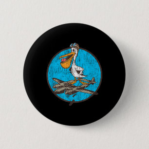 World War 2 Fighter Pilot Patch voor WWII P-38 Vet Ronde Button 5,7 Cm