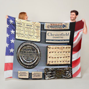 WORLD WAR II C-RATIONS FLEECE DEKEN