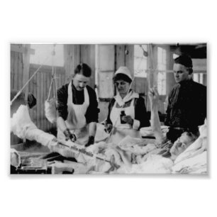 World War One Zurse Field Hospital Foto Afdruk