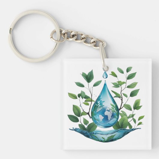 World Water Day Sleutelhanger (voorkant)