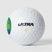 World Wereldbol Map Golfballen (Logo)