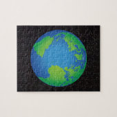 World Wereldbol Map Starry Sky Legpuzzel (Horizontaal)