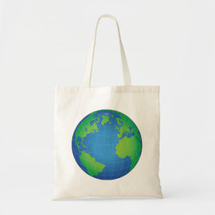 World Wereldbol Map Tote Bag