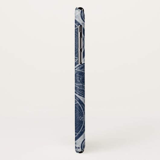 World Wereldbollen Blueprint Case-Mate iPhone Case (Achterkant/links)