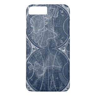 World Wereldbollen Blueprint iPhone 8 Plus / 7 Plus Hoesje