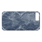 World Wereldbollen Blueprint Case-Mate iPhone Case (Achterkant (Horizontaal))