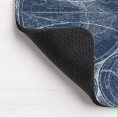 World Wereldbollen Blueprint Muismat (Hoek)