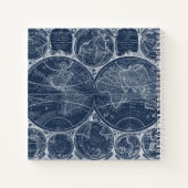 World Wereldbollen Blueprint Notitieboek (Achterkant)