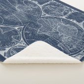 World Wereldbollen Blueprint Sherpa Deken (3/4)