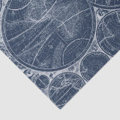 World Wereldbollen Blueprint Tissuepapier (Detail)