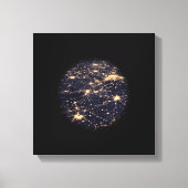 World Wide Web of Light Network Canvas Print (Voorkant)