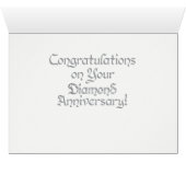 World Word Diamond Anniversaire Carte (Intérieur Horizontal (Bas))