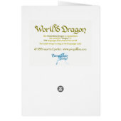 World Word Gold Dragon Card (Dos)
