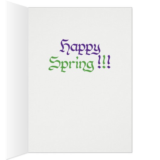 World Word Iris Card (Intérieur (Droit))