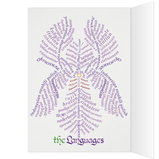 World Word Iris Card (Intérieur (Gauche))