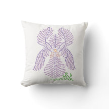 World Word Iris Coussin