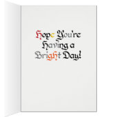 World Word Puffin Card (Intérieur (Droit))