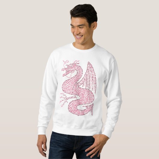 World Word Red Dragon Sweatshirt (Devant entier)