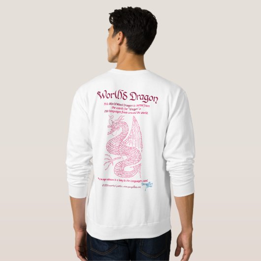 World Word Red Dragon Sweatshirt (Dos entier)