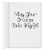 World Word Snowy Owl Card (Intérieur (Droit))