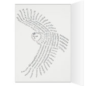 World Word Snowy Owl Card (Intérieur (Gauche))