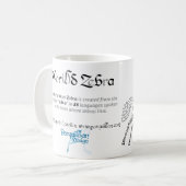 World Word Zebra Mug (Devant gauche)