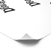 World Word Zebra Poster Perfect Poster (Hoek)